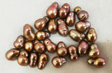 20pcs Natural Sea Chocolate Loose Pearl Beads 10x6mm DIY Necklace Bracelet