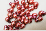 20pcs 10x6mm Sea Purple Red Loose Pearl Beads DIY Jewelry Necklace Bracelet