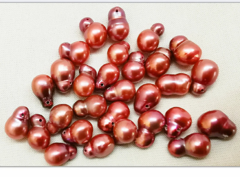 20pcs 10x6mm Sea Purple Red Loose Pearl Beads DIY Jewelry Necklace Bracelet