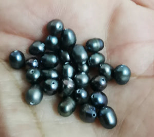 20pcs 4.5X6mm Natural Sea Drop Loose Pearl AAA+ DIY Jewelry Necklace