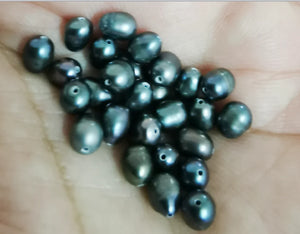 20pcs 4.5X6mm Natural Sea Drop Loose Pearl AAA+ DIY Jewelry Necklace