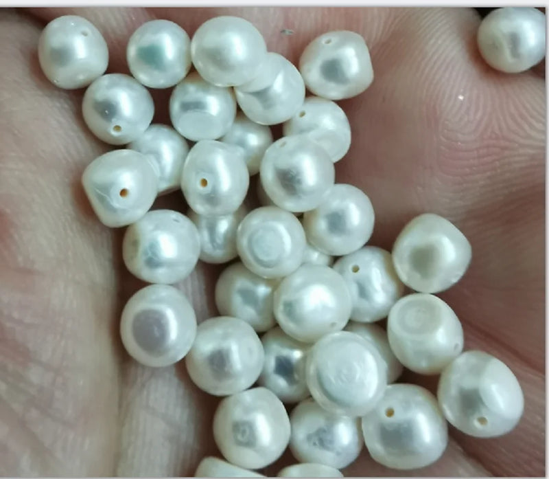 20pcs 5.5mm Natural Sea Pearl Beads DIY Jewelry Necklace Bracelet