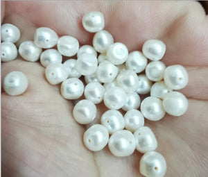 20pcs 5.5mm Natural Sea Pearl Beads DIY Jewelry Necklace Bracelet