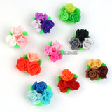 20pcs/lot 25mm Mixed Polymer Clay Flower Beads for DIY Jewelry Making