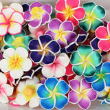 20pcs Mixed Polymer Clay Big Flower Spacer Beads for DIY Jewelry Making