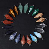 20pcs Natural Stone Charms Set for Jewelry Making