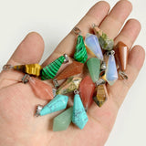 20pcs Natural Stone Charms Set for Jewelry Making