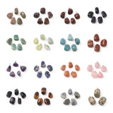 20pcs Natural Stone Mixed Pendants Charms DIY Jewelry Making