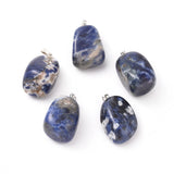 20pcs Natural Stone Mixed Pendants Charms DIY Jewelry Making