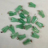 20pcs/lot Green Aventurine Stone Angel Pendants for Jewelry Making