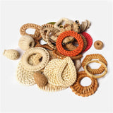 20pcs Korea Bohemia Rattan Vine Drop Earrings DIY Jewelry