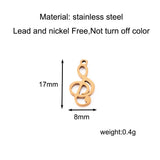 20pcs Musical Note Charms Stainless Steel Pendants DIY Craft