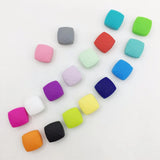 20pcs Quadrate Silicone Teething Beads Necklace Women Loose Teething Toy
