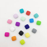 20pcs Quadrate Silicone Teething Beads Necklace Women Loose Teething Toy