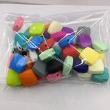 20pcs Quadrate Silicone Teething Beads Necklace Women Loose Teething Toy