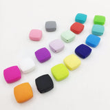 20pcs Quadrate Silicone Teething Beads Necklace Women Loose Teething Toy