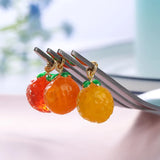 20pcs/lot Orange Shape Glass Decoration Charms for Jewelry Making