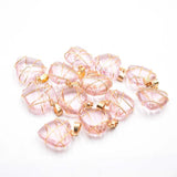 20pcs Wire Wrap tree of life heart glass crystal mixed pendants