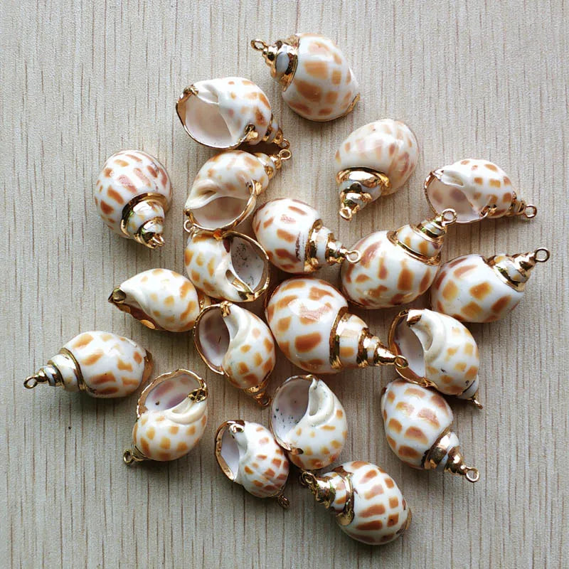 20pcs Shell Conch Charms Pendants for DIY Necklace Bracelet Making
