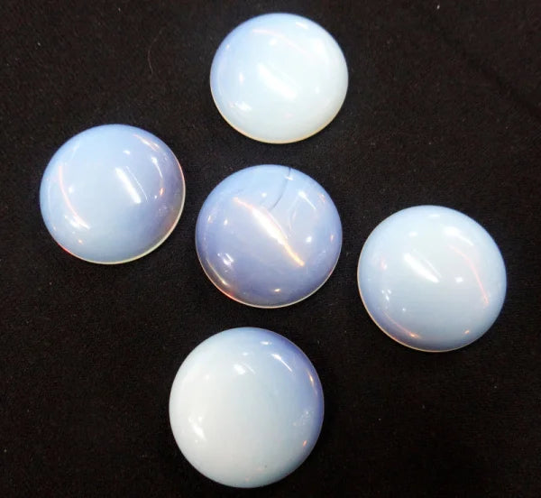 20pcs Natural Opal Stone Round 25mm Cabochons No Hole Beads