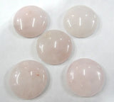 20pcs Natural Stone 25mm Quartz Crystal Cabochons for DIY Jewelry Making