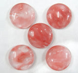 20pcs 25mm Cherry Quartz Cabochons for DIY Jewelry Making