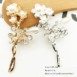 20pcs Branch Pendant Alloy Bird flower DIY charm Pearl Bracelet Necklace