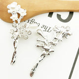 20pcs Branch Pendant Alloy Bird flower DIY charm Pearl Bracelet Necklace