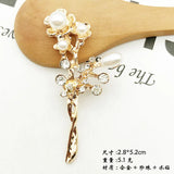 20pcs Branch Pendant Alloy Bird flower DIY charm Pearl Bracelet Necklace