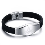Masonic Bracelet Bangle Stainless Steel Freemasonry Jewelry Gift