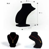 High Neck Velvet Jewelry Display Stand Rack