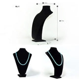 High Neck Velvet Jewelry Display Stand Rack