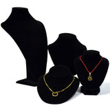 High Neck Velvet Jewelry Display Stand Rack