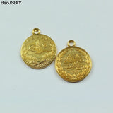 22mm Coin Alloy Flat Charms Pendants 10 pieces