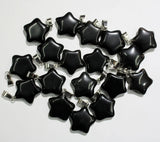 24PCS Natural Stone Pentant Charm Star Necklace Pendants for Jewelry Making