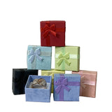 24Pcs Colorful Paper Jewelry Packing Box Wedding Earrings Stud Organizer