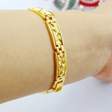 24k Filled 12MM Watch Belt Shape Bracelet for Men Long