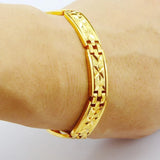 24k Filled 12MM Watch Belt Shape Bracelet for Men Long