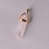 24pcs Natural Stone Pendulum Charms Hexagonal Pointed Healing Reiki Chakra