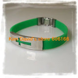 24pcs Mix Colour Silicone Bracelet Stainless Steel Buckle Bracelets