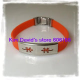 24pcs Mix Colour Silicone Bracelet Stainless Steel Buckle Bracelets