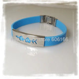 24pcs Mix Colour Silicone Bracelet Stainless Steel Buckle Bracelets