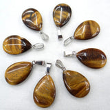 24pcs Water Drop Shape Stone Pendant for DIY Jewelry Making