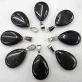 24pcs Water Drop Shape Stone Pendant for DIY Jewelry Making