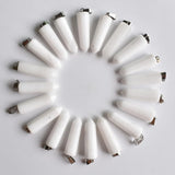 24pcs Natural Stone Point Charms Pillar Pendant Lot