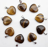 24pcs Aventurine 20mm Heart Pendant Charm Diy Jewelry Making Necklace Earrings