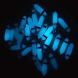 24pcs Luminous Stone Pillar Charms Pendants for Jewelry Making
