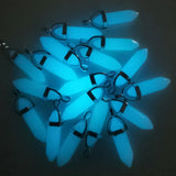 24pcs Luminous Stone Pillar Charms Pendants for Jewelry Making