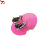 24pcs Jewelry Display 38mm Plastic Ring Sheet Multicolor Ring Holder