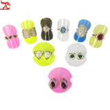 24pcs Jewelry Display 38mm Plastic Ring Sheet Multicolor Ring Holder
